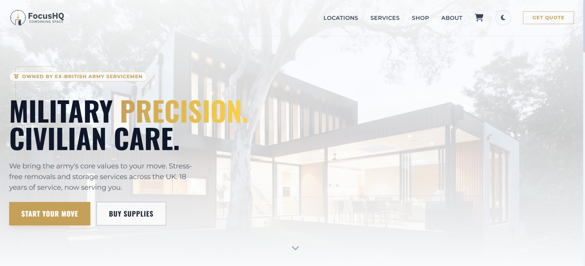 Focus HQ homepage preview