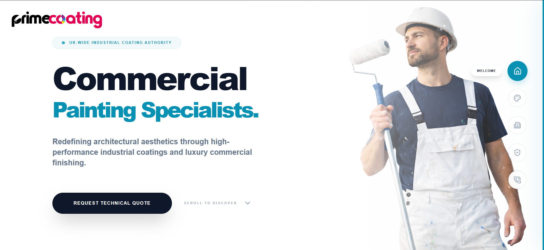 Prime Coating homepage preview